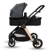 Carucior transformabil 2 in 1 Appekids Elite Navy Grey