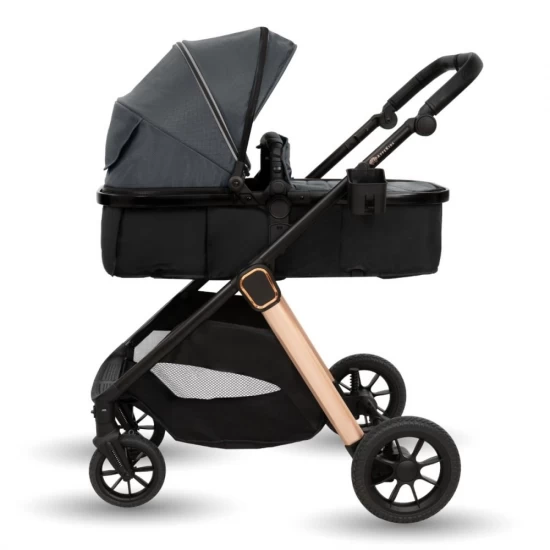 Carucior transformabil 2 in 1 Appekids Elite Navy Grey
