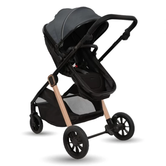 Carucior transformabil 2 in 1 Appekids Elite Navy Grey