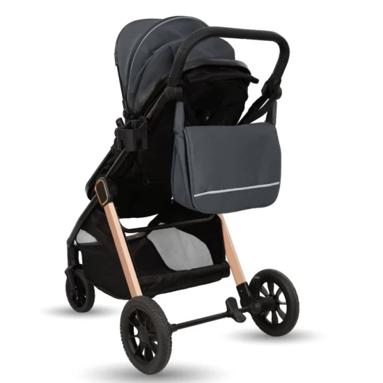 Carucior transformabil 2 in 1 Appekids Elite Navy Grey