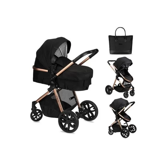 Carucior transformabil 2 in 1 Momi Limuru Black Carucior transformabil 2 in 1 Momi Limuru Black