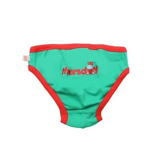 Chilotei din bumbac organic pentru baieti Zoocchini, Zilele saptamanii 5-6 ani, bucati Chilotei din bumbac organic pentru baieti Zoocchini, Zilele saptamanii 5-6 ani, bucati