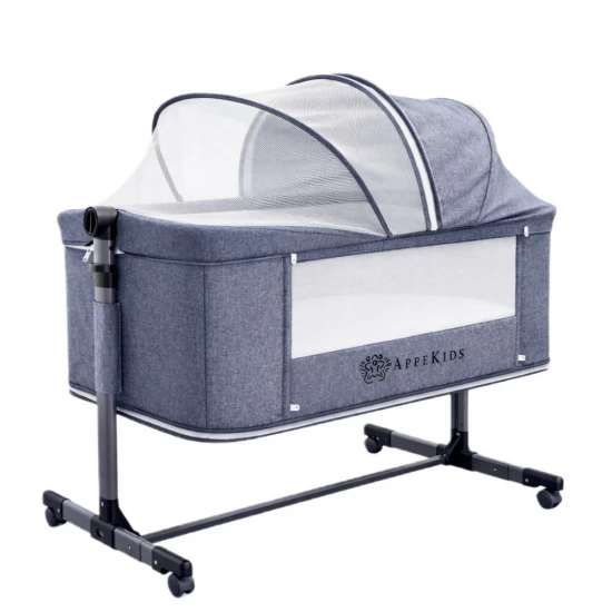Patut Co-Sleeper 4 in 1 cu 2 niveluri AppeKids Dreamy Grey