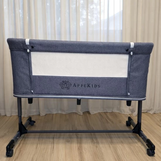 Patut Co-Sleeper 4 in 1 cu 2 niveluri AppeKids Dreamy Grey