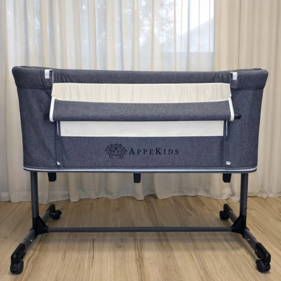 Patut Co-Sleeper 4 in 1 cu 2 niveluri AppeKids Dreamy Grey