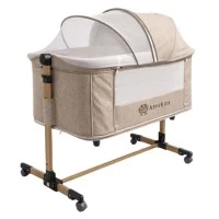Patut Co-Sleeper 4 in 1 AppeKids cu 2 niveluri Dreamy Sand