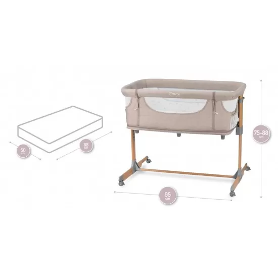 Patut Co-sleeper MoMi Smart Bed 4 in 1 Beige Patut Co-sleeper MoMi Smart Bed 4 in 1 Beige