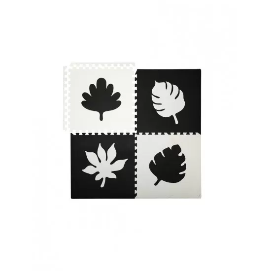 Covoras de joaca puzzle 120x120 cm Momi Feli Black Covoras de joaca puzzle 120x120 cm Momi Feli Black