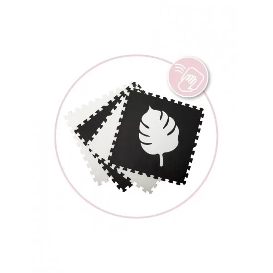 Covoras de joaca puzzle 120x120 cm Momi Feli Black Covoras de joaca puzzle 120x120 cm Momi Feli Black