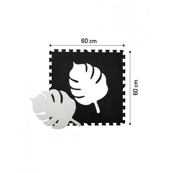 Covoras de joaca puzzle 120x120 cm Momi Feli Black Covoras de joaca puzzle 120x120 cm Momi Feli Black