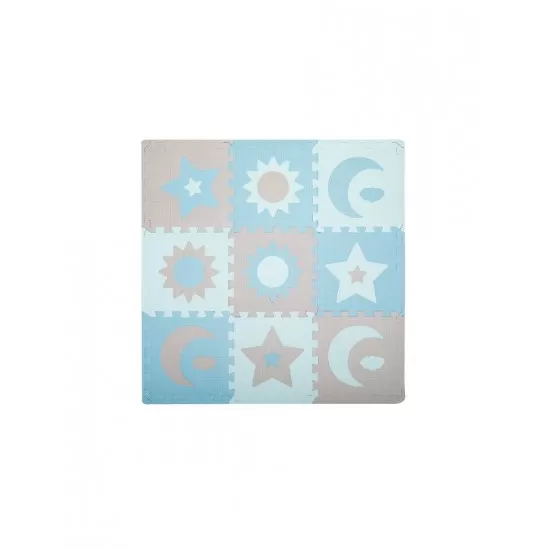 Covoras de joaca puzzle 120x120 cm Momi Nebe Blue Covoras de joaca puzzle 120x120 cm Momi Nebe Blue