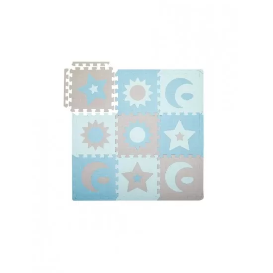 Covoras de joaca puzzle 120x120 cm Momi Nebe Blue Covoras de joaca puzzle 120x120 cm Momi Nebe Blue