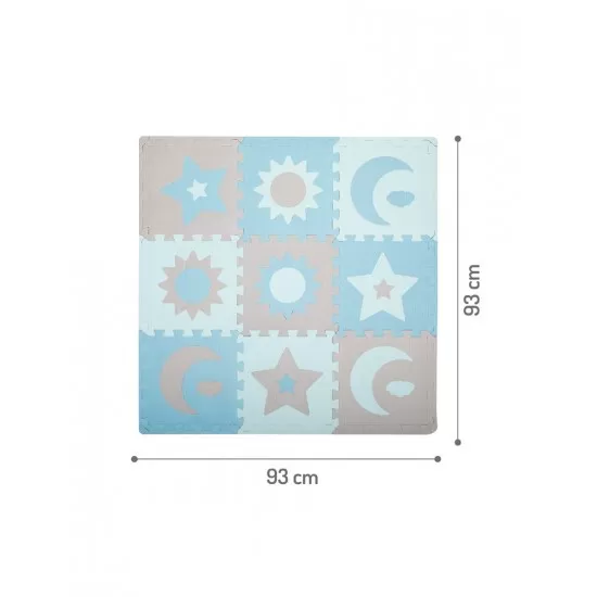 Covoras de joaca puzzle 120x120 cm Momi Nebe Blue Covoras de joaca puzzle 120x120 cm Momi Nebe Blue
