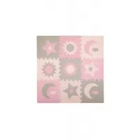 Covoras de joaca puzzle 120x120 cm Momi Nebe Pink