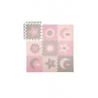 Covoras de joaca puzzle 120x120 cm Momi Nebe Pink