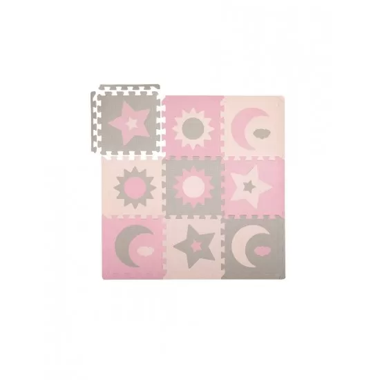 Covoras de joaca puzzle 120x120 cm Momi Nebe Pink Covoras de joaca puzzle 120x120 cm Momi Nebe Pink