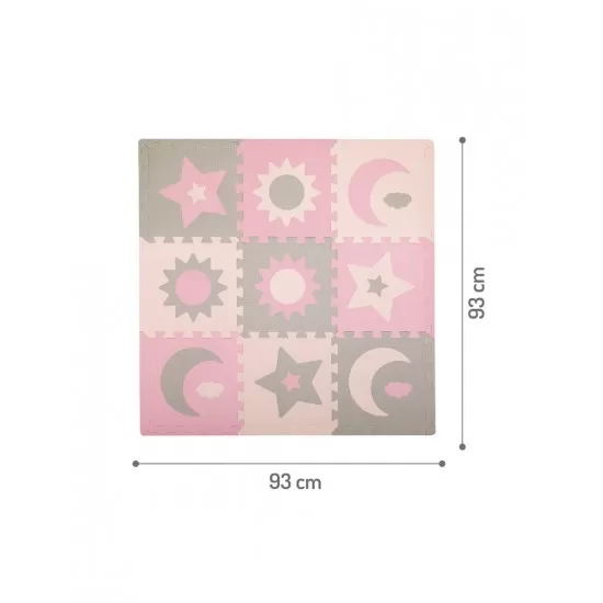 Covoras de joaca puzzle 120x120 cm Momi Nebe Pink Covoras de joaca puzzle 120x120 cm Momi Nebe Pink