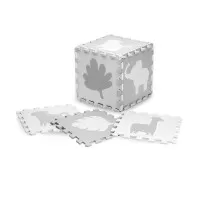 Covoras de joaca Puzzle 150x150 cm Momi Zawi Grey
