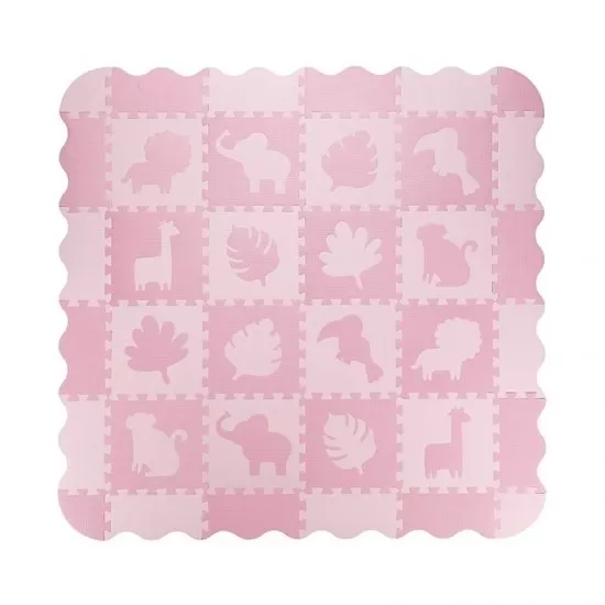 Covoras de joaca Puzzle 150x150 cm Momi Zawi Pink Covoras de joaca Puzzle 150x150 cm Momi Zawi Pink