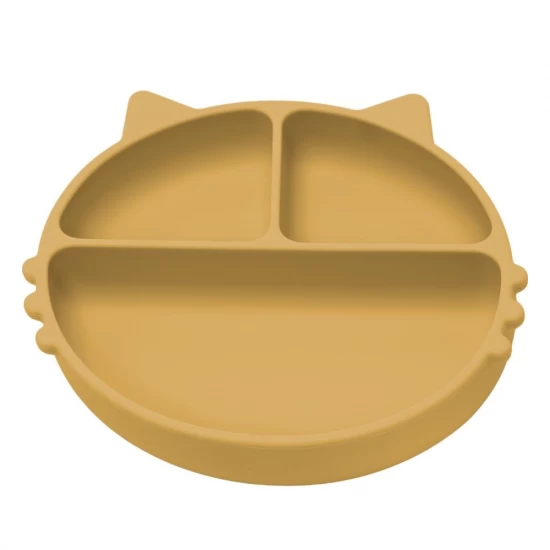 Farfurie compartimentata din silicon cu ventuza AppeKids Kitty Honey Farfurie compartimentata din silicon cu ventuza AppeKids Kitty Honey