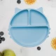 Farfurie compartimentata din silicon cu ventuza AppeKids Kitty Aqua Blue Farfurie compartimentata din silicon cu ventuza AppeKids Kitty Aqua Blue