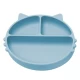Farfurie compartimentata din silicon cu ventuza AppeKids Kitty Aqua Blue Farfurie compartimentata din silicon cu ventuza AppeKids Kitty Aqua Blue