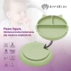 Farfurie compartimentata din silicon cu ventuza AppeKids Kitty Raw Green Farfurie compartimentata din silicon cu ventuza AppeKids Kitty Raw Green
