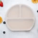 Farfurie compartimentata din silicon cu ventuza si capac AppeKids Bubble Beige Farfurie compartimentata din silicon cu ventuza si capac AppeKids Bubble Beige