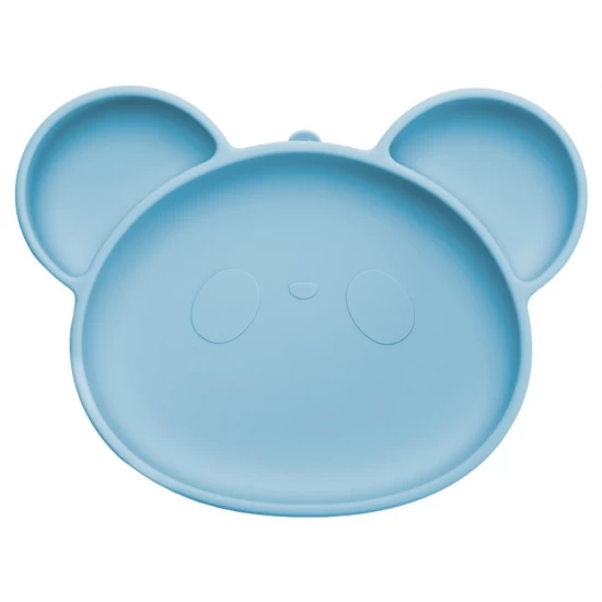 Farfurie din silicon cu ventuza AppeKids Panda Aqua Blue Farfurie din silicon cu ventuza AppeKids Panda Aqua Blue
