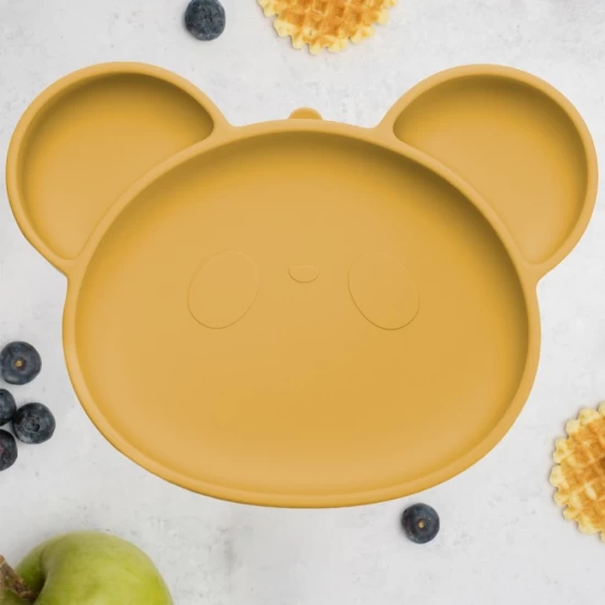 Farfurie din silicon cu ventuza AppeKids Panda Honey Farfurie din silicon cu ventuza AppeKids Panda Honey