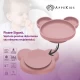 Farfurie din silicon cu ventuza AppeKids Panda Old Rose Farfurie din silicon cu ventuza AppeKids Panda Old Rose