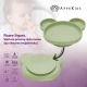 Farfurie din silicon cu ventuza AppeKids Panda Raw Green Farfurie din silicon cu ventuza AppeKids Panda Raw Green