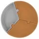 Farfurie pentru copii Puzzle Minikoioi 100% Premium Silicone Woody Brown/Powder Grey Farfurie pentru copii Puzzle Minikoioi 100% Premium Silicone Woody Brown/Powder Grey