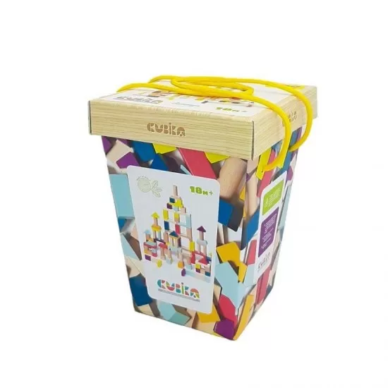 Set de constructii din lemn Cubika 1 Set de constructii din lemn Cubika 1