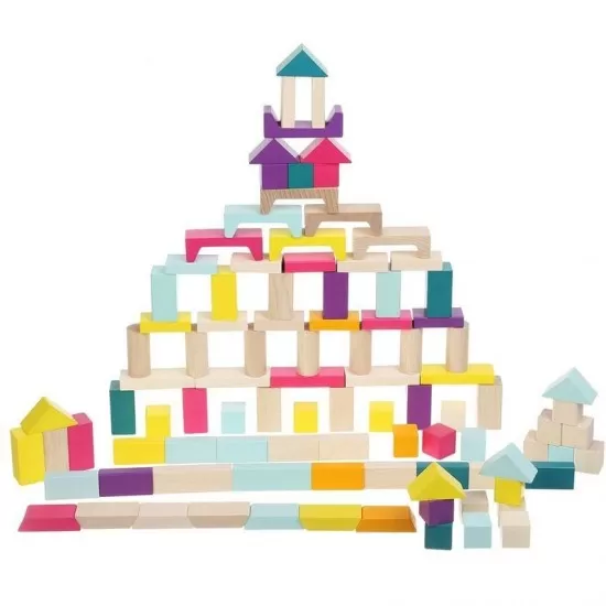 Set de constructii din lemn Cubika 1 Set de constructii din lemn Cubika 1