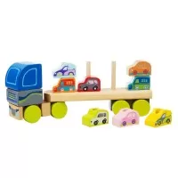 Jucarie din lemn Cubika Camion pentru masini