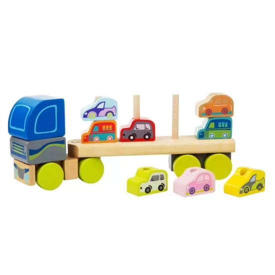Jucarie din lemn Cubika Camion pentru masini Jucarie din lemn Cubika Camion pentru masini