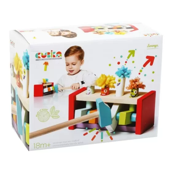 Jucarie din lemn Cubika - Claunii saritori Jucarie din lemn Cubika - Claunii saritori