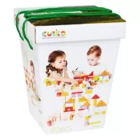 Set constructii din lemn Cubika
