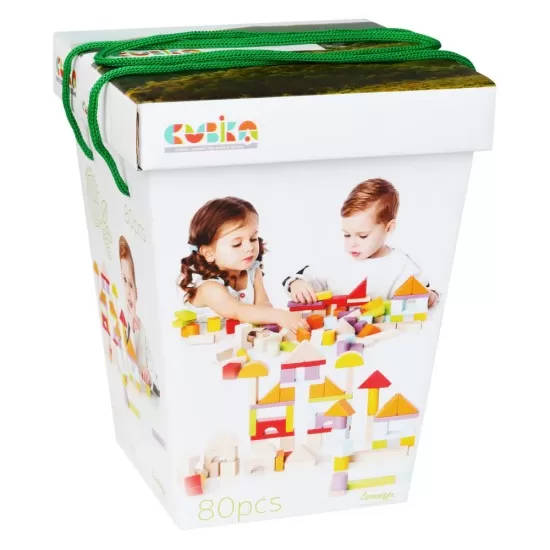 Set constructii din lemn Cubika Set constructii din lemn Cubika