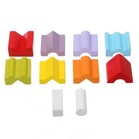 Set constructii din lemn 10 piese Cubika - Turn Set constructii din lemn 10 piese Cubika - Turn