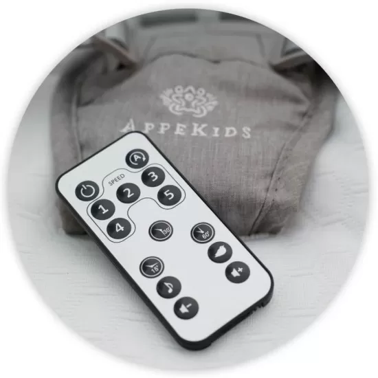 Leagan electric multifunctional pentru bebelusi AppeKids - I-Size - Powder Grey Leagan electric multifunctional pentru bebelusi AppeKids - I-Size - Powder Grey