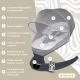 Leagan electric pentru bebelusi, cu spatar reglabil si senzor de miscare, AppeKids Evoque - Powder Grey Leagan electric pentru bebelusi, cu spatar reglabil si senzor de miscare, AppeKids Evoque - Powder Grey
