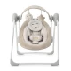 Leagan electric pentru bebelusi cu 5 viteze de balansare si 6 melodii MoMi Liss Beige