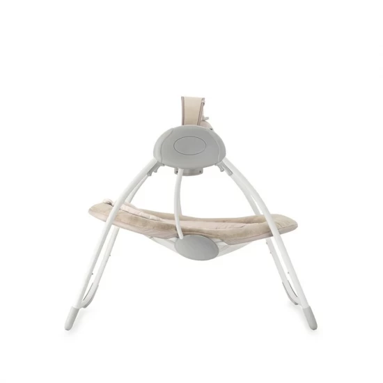 Leagan electric pentru bebelusi cu 5 viteze de balansare si 6 melodii MoMi Liss Beige