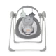 Leagan electric pentru bebelusi cu 5 viteze de balansare si 6 melodii MoMi Liss Grey