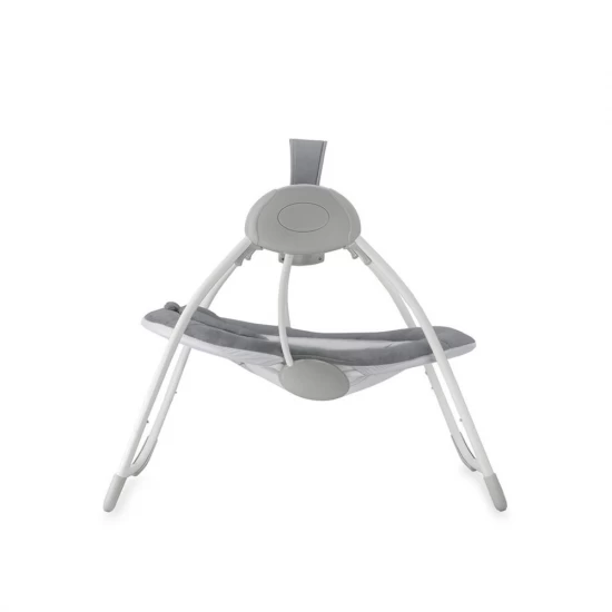Leagan electric pentru bebelusi cu 5 viteze de balansare si 6 melodii MoMi Liss Grey