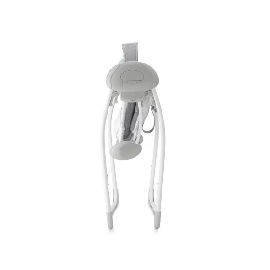 Leagan electric pentru bebelusi cu 5 viteze de balansare si 6 melodii MoMi Liss Grey