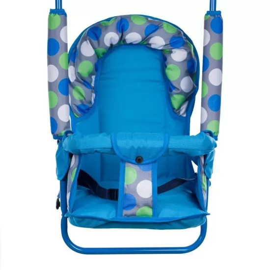 Leagan pentru copii Top Kids cu spatar reglabil Blue Dots Leagan pentru copii Top Kids cu spatar reglabil Blue Dots