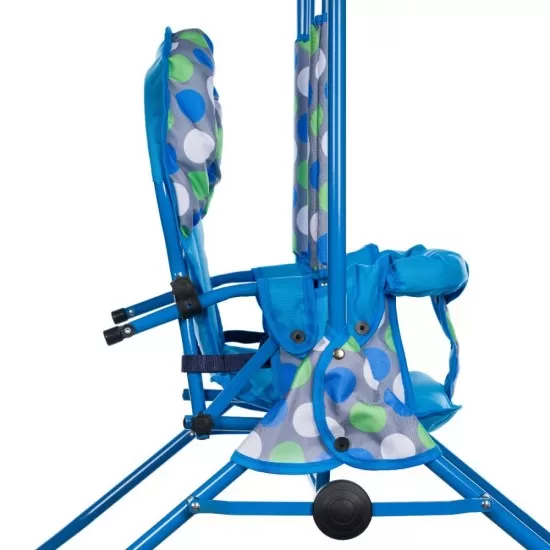 Leagan pentru copii Top Kids cu spatar reglabil Blue Dots Leagan pentru copii Top Kids cu spatar reglabil Blue Dots